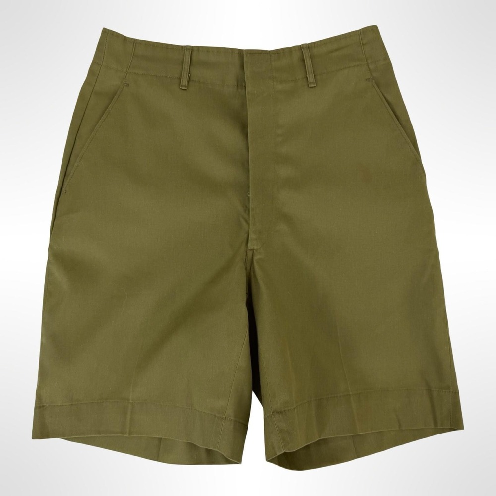 Vintage Boy Scouts of America Uniform Shorts Boys 16 Green Talon Zip BSA